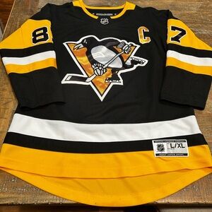 🖤💛Pittsburgh Penguins Youth Crosby Home Jersey L/XL EXCELLENT CONDITION💛🖤